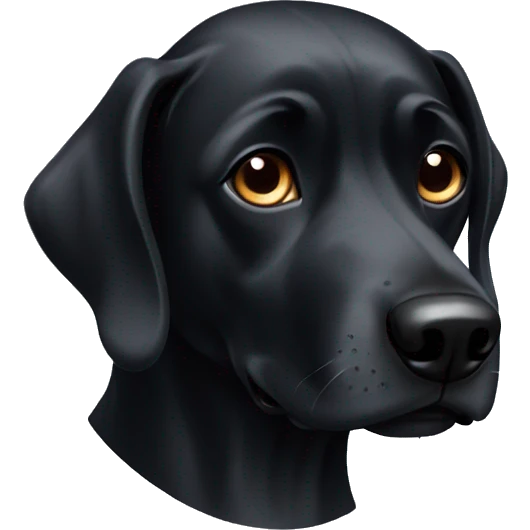 black dog emoji
