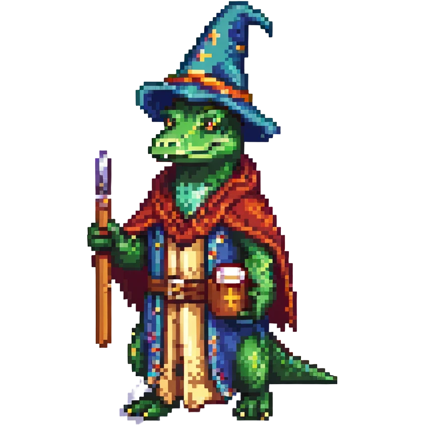 alligator wizard emoji