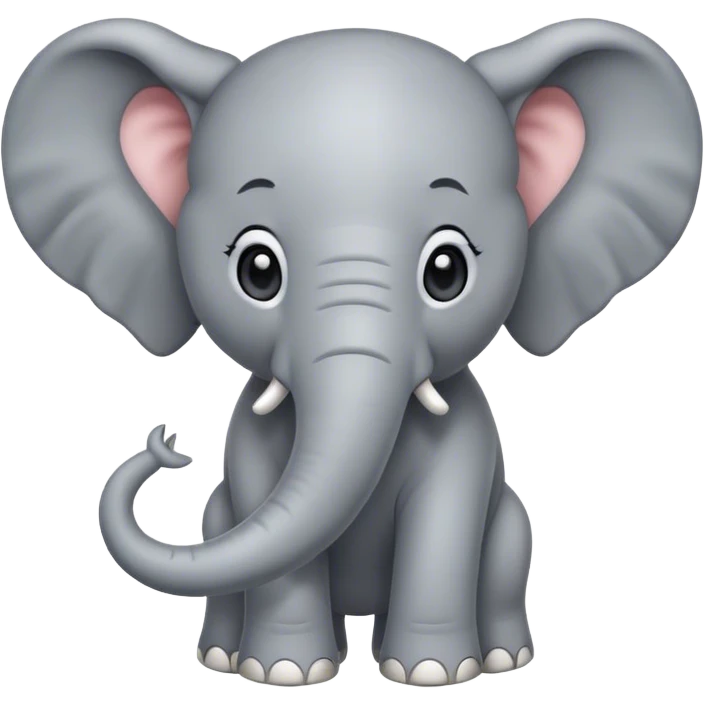 Cute elephant emoji