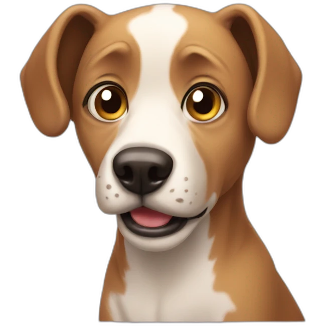 weird dog emoji