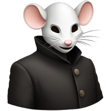 Rat in a Guy fawkes anonymous mask  emoji