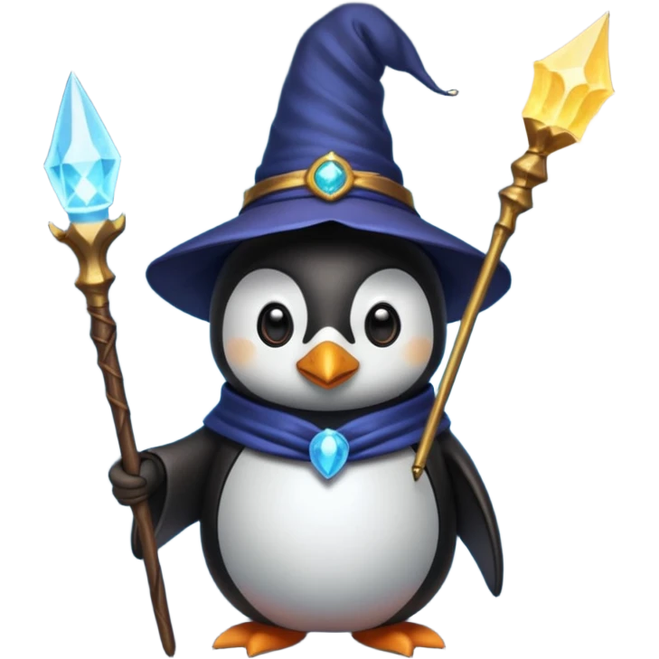 Penguin Wizard emoji
