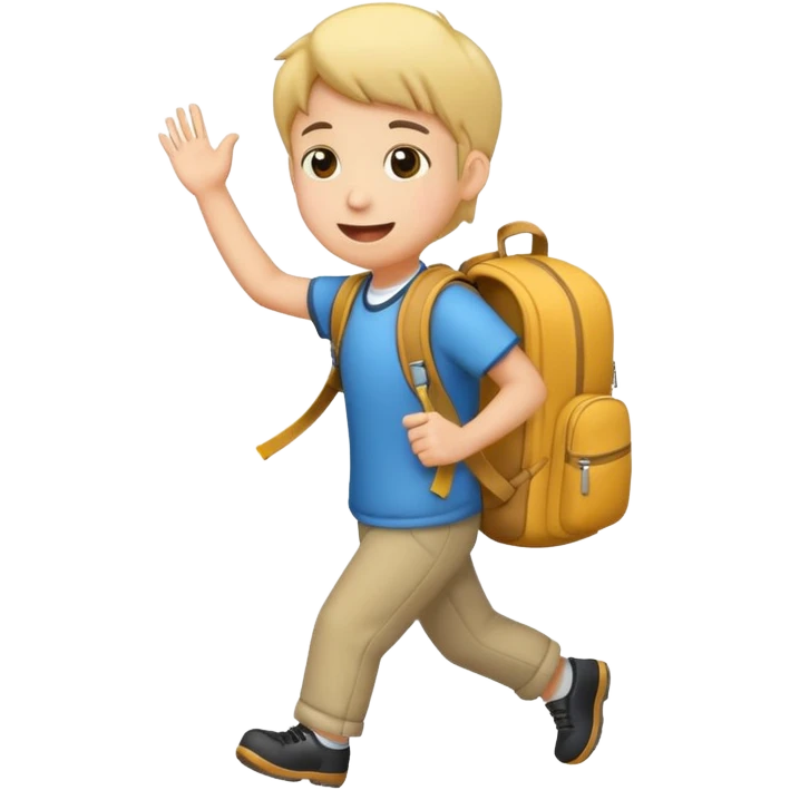Je vais à l’école  emoji