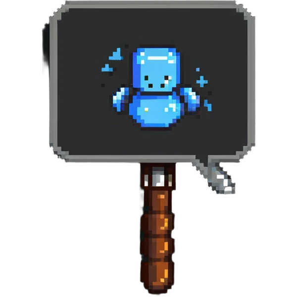 Forum moderator icon with speech bubble and ban hammer emoji