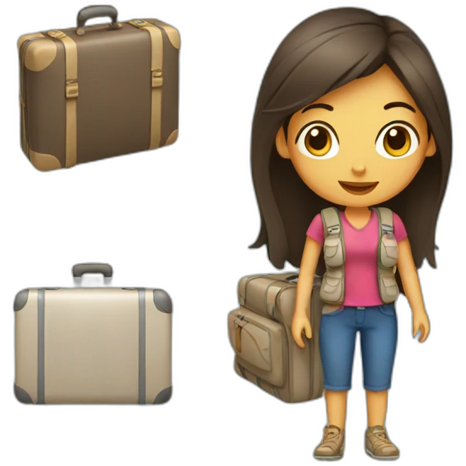 Travel girl emoji