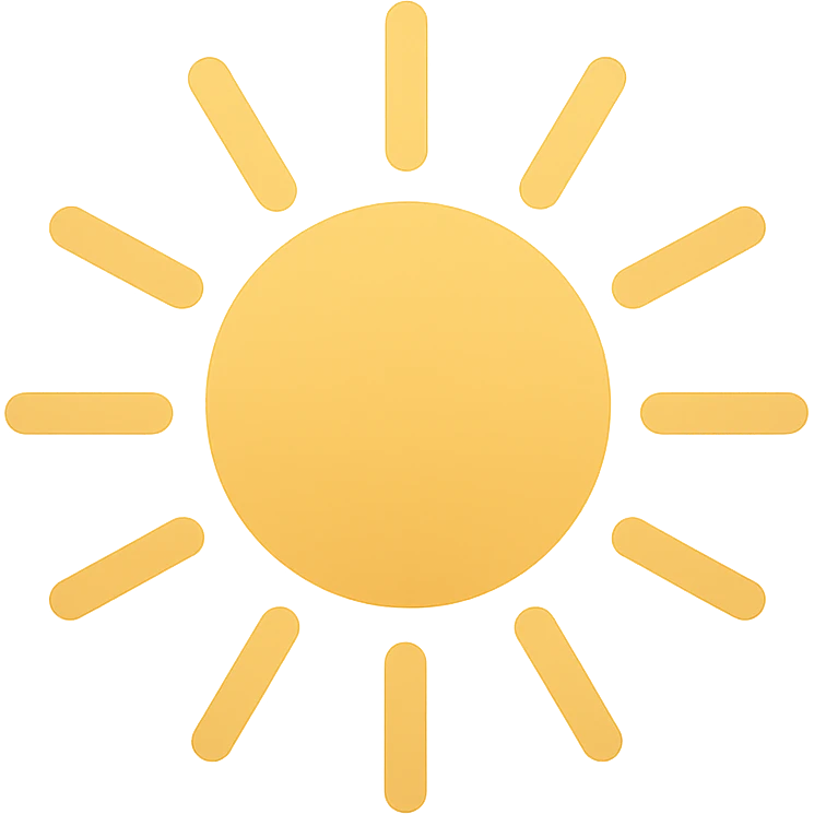 Sunburst emoji