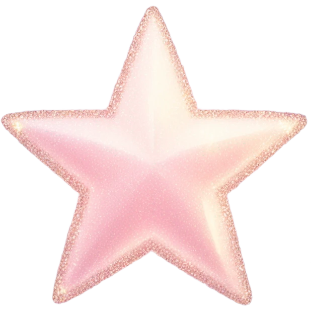 pale pink star sparkle emoji