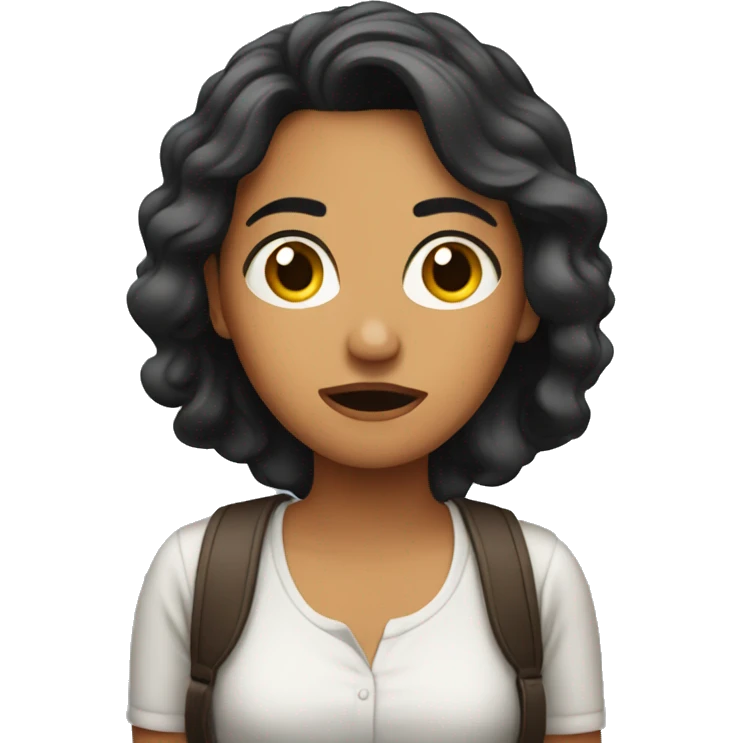 Latin Woman confused emoji