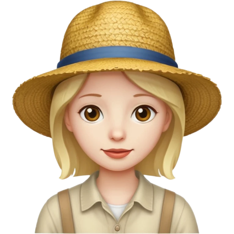 دمج هدا الاموجي ☠️مع قبعة قش  emoji