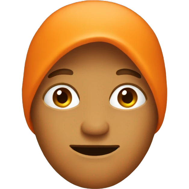 ORANGE WITHOUT FACE emoji