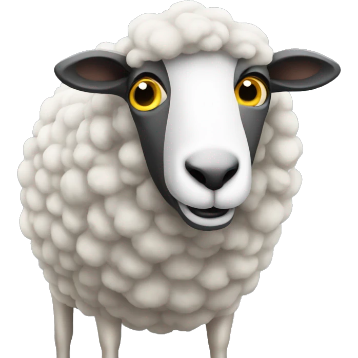 Sheep taking photos emoji