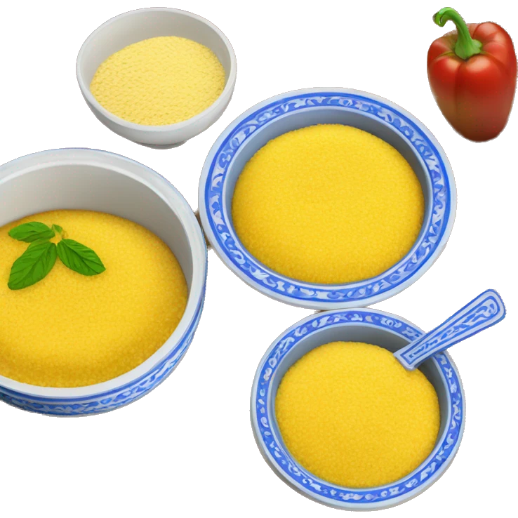 Mămăliga, a traditional Romanian dish made from cornmeal emoji