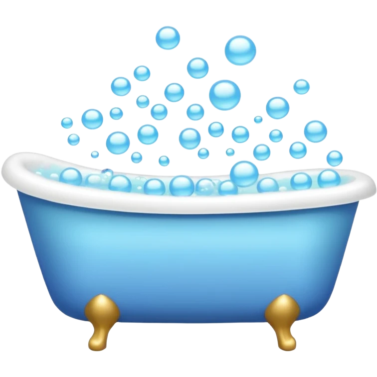bathtub with bubbles emoji