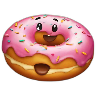 happy donut emoji