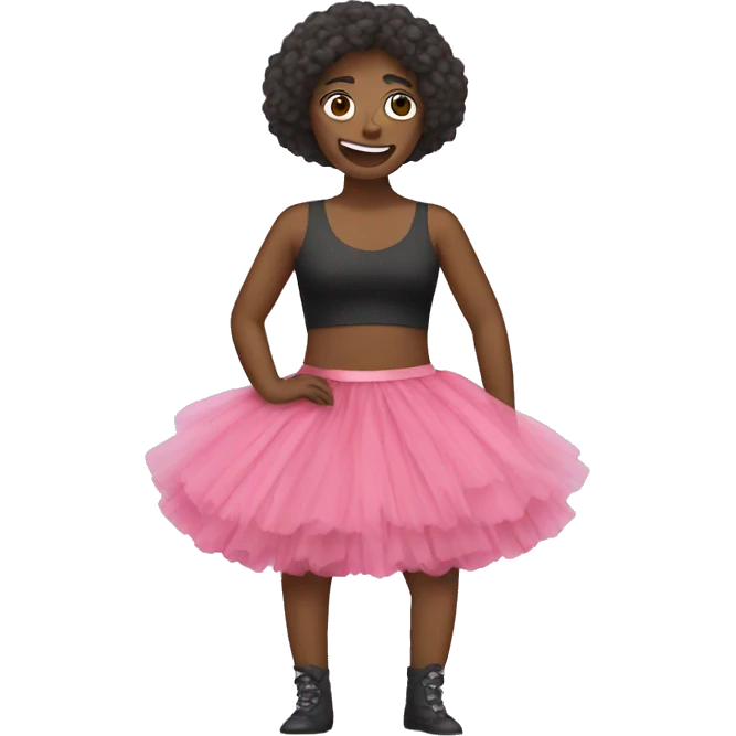 Person wearing a tutu emoji
