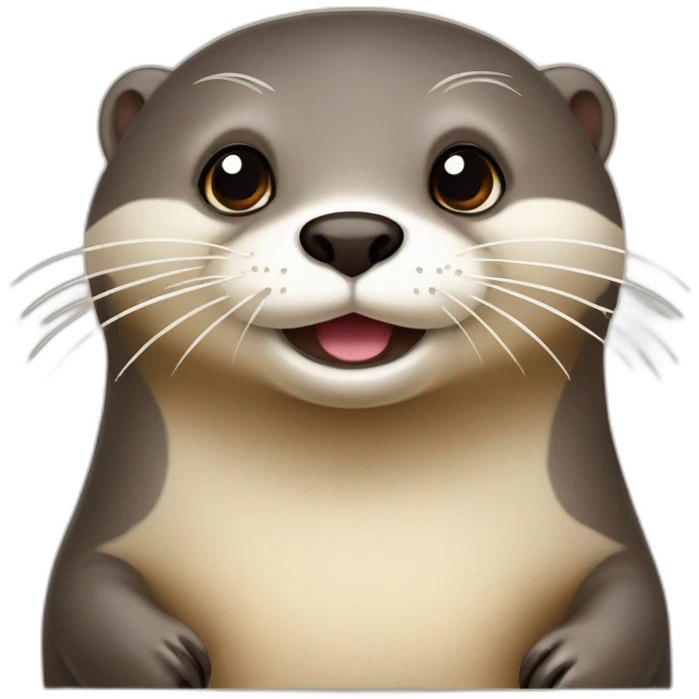 Loutre sur une trotue emoji