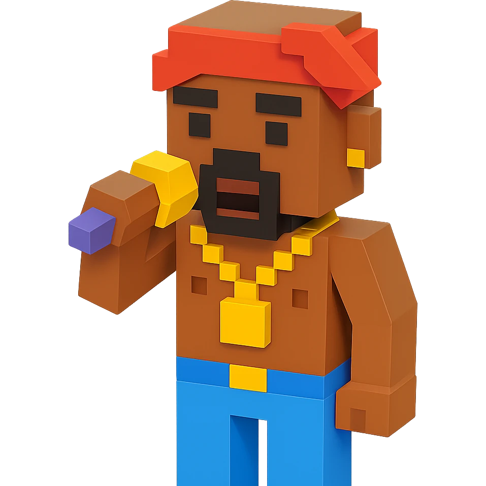 репер 2Pac, no background  emoji