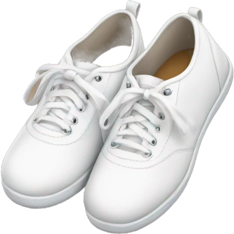 white cheer shoes emoji