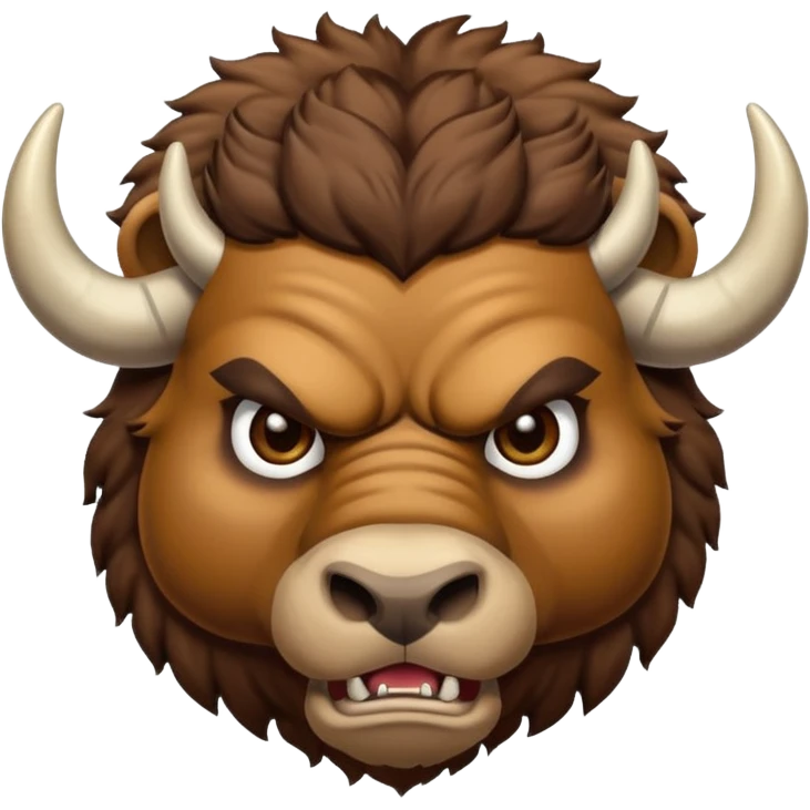 Angry buffalo, taking my money emoji
