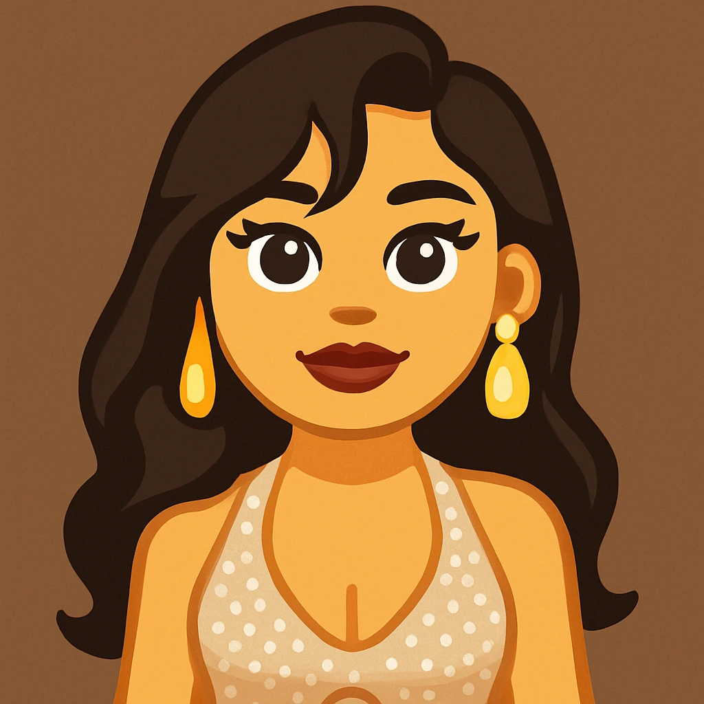 Convert this photo to an emoji style using the general model, closely resembling the original person with the same pose and outfit. Maintain the likeness and details as much as possible. emoji