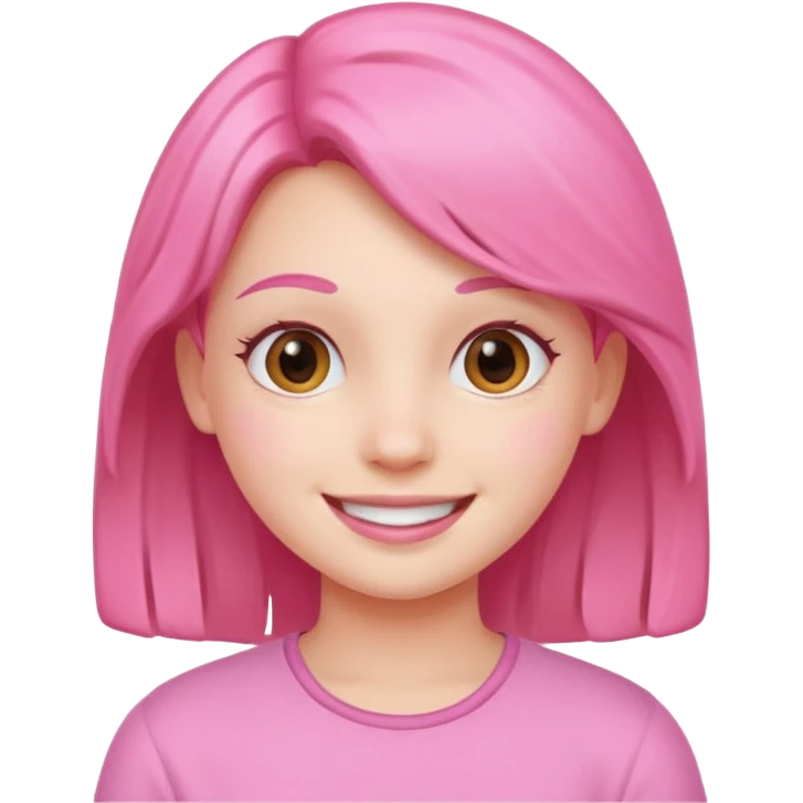 Pink girl emoji