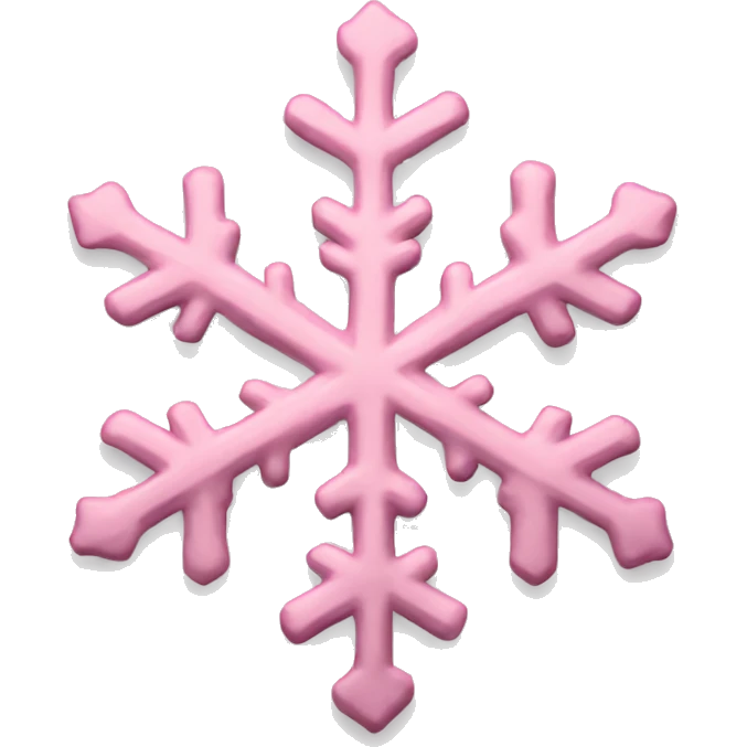 pastel pink snowflake  emoji