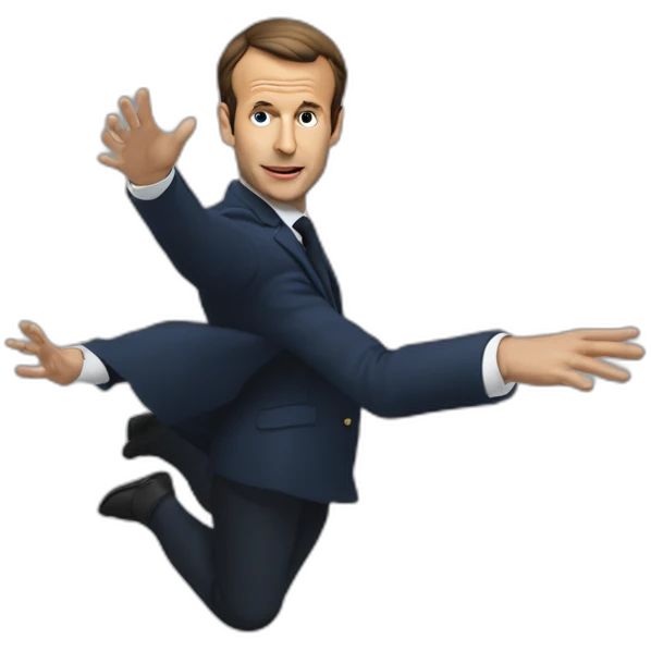 Macron levitation emoji