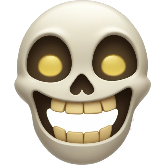 laughing skull with no teeth emoji