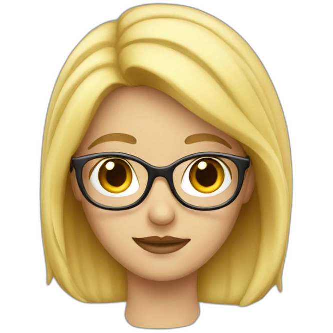 blonde librarian emoji