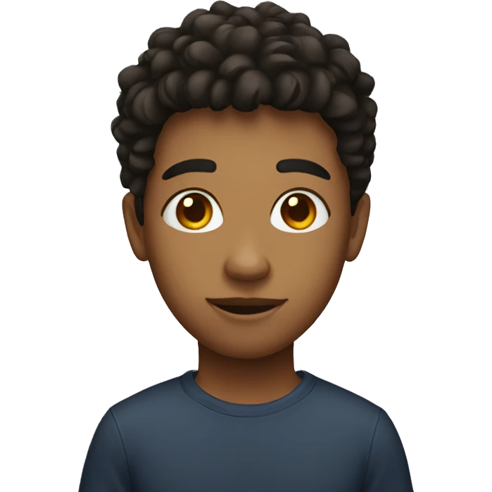 teenager with sigma face emoji