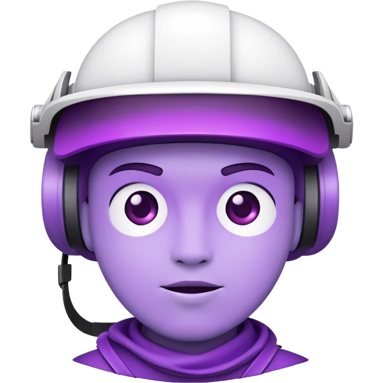 imposter character with visor emoji