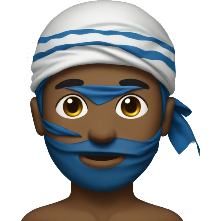 Beach boy with blue bandana   emoji