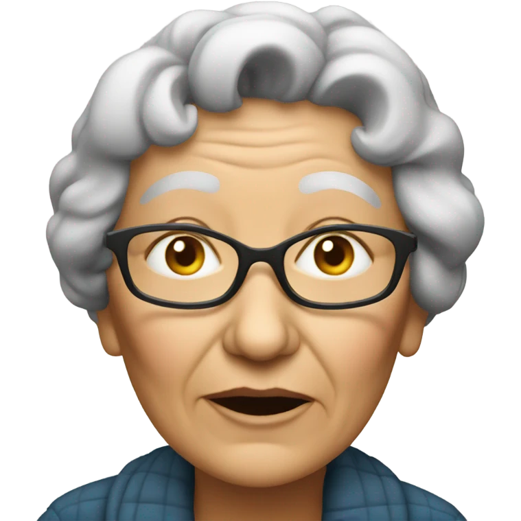 Grandma smoking  emoji