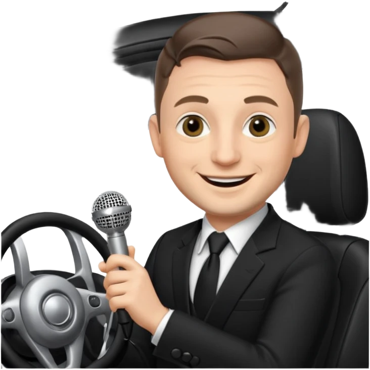 Tim Robinson as a crooner behind the wheel emoji