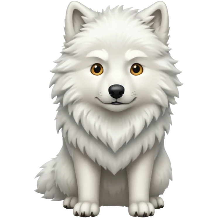 White wolf emoji emoji