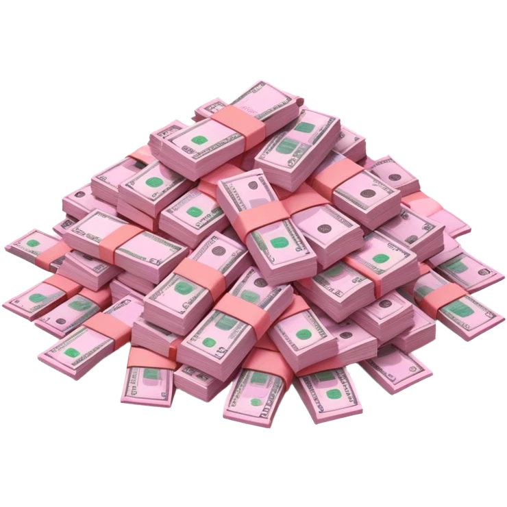Pink money emoji
