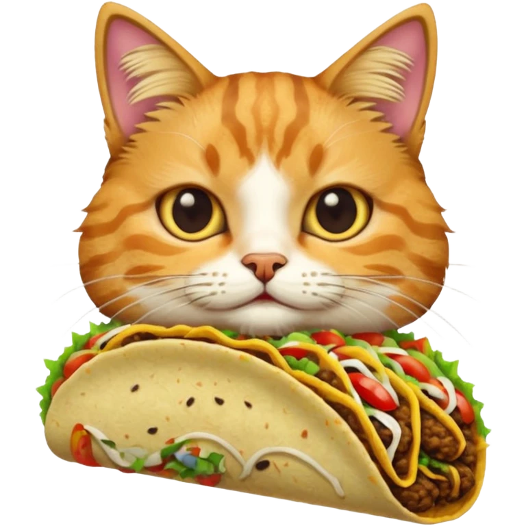 Cat with taco  emoji