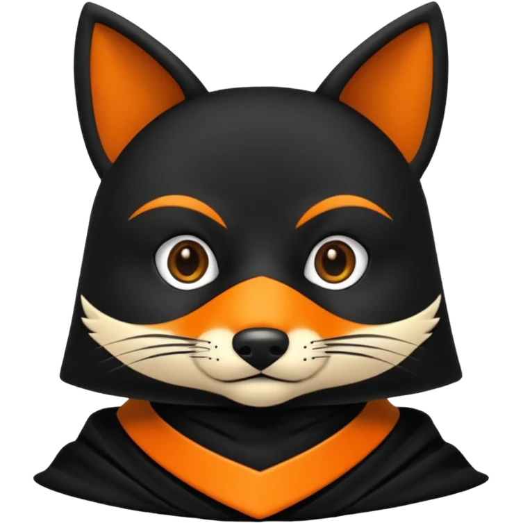 Animal zorro animado sosteniendo un neumático emoji