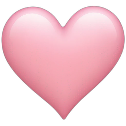 Light pink heart emoji