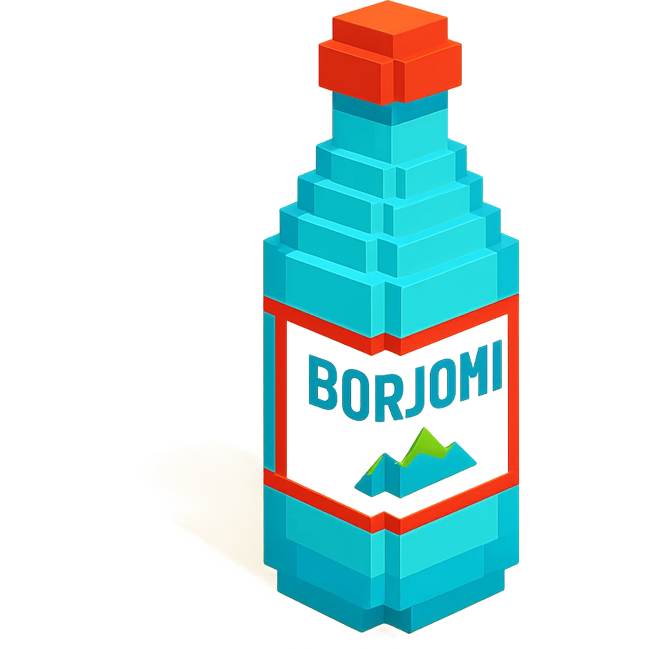 бутылка borjomi, no background emoji