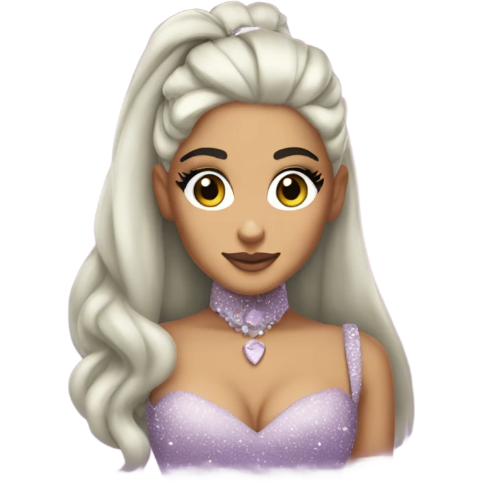 Ariana Grande as Galinda from wicked  emoji