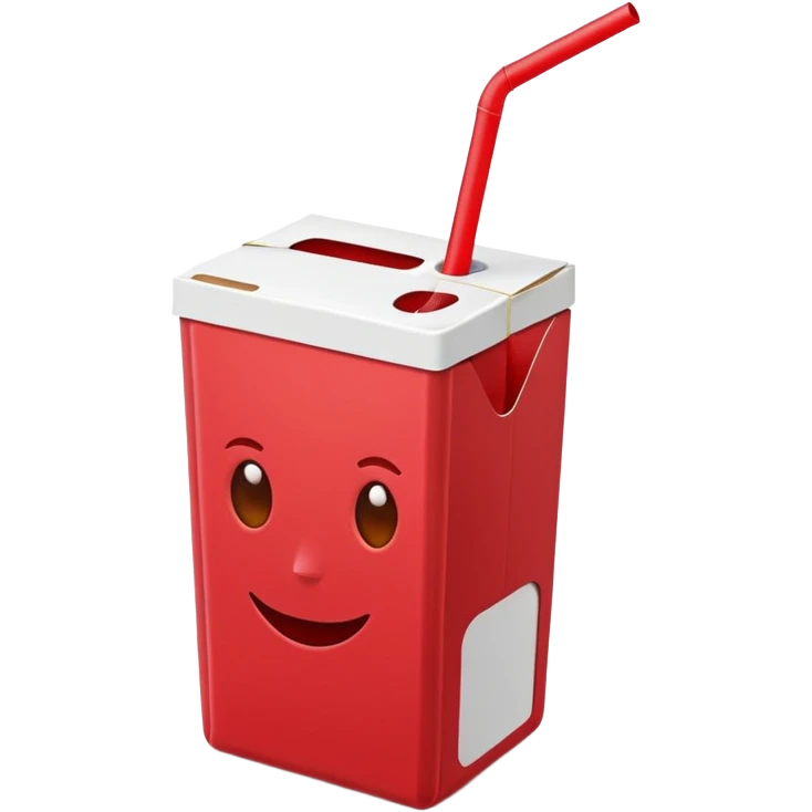 juice box RED emoji