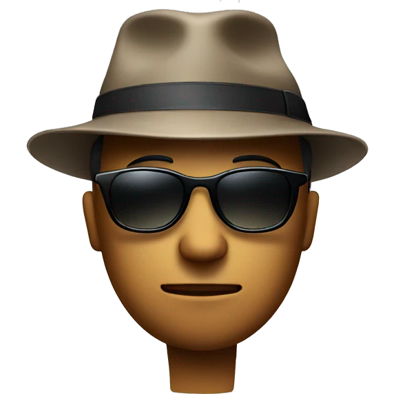 thinking face with sunglasses and wearing hat backwards  emoji
