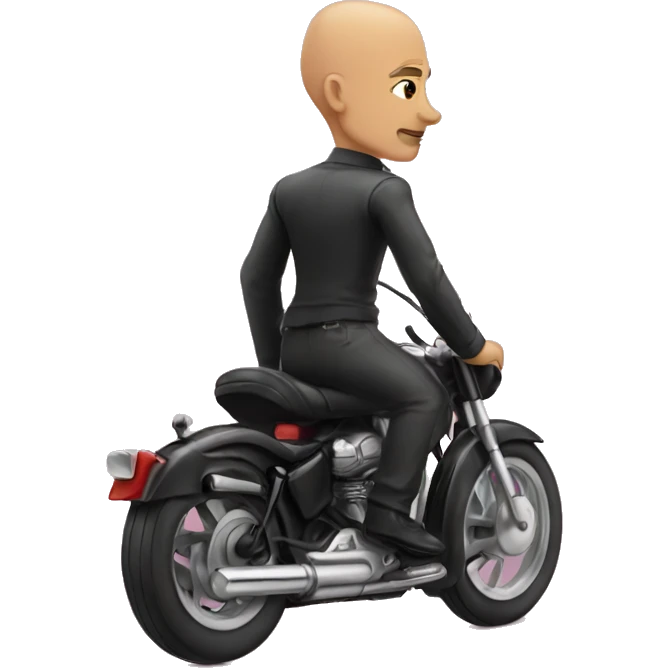 Bald-man-riding-pussycat emoji