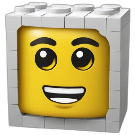 LEGO building block emoji