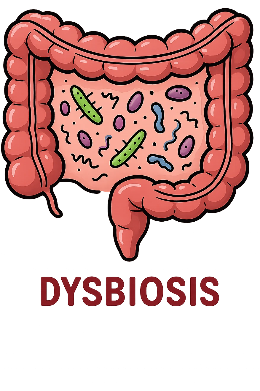 intestino con disbiosi  emoji