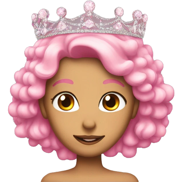 pink sparkly tiara emoji