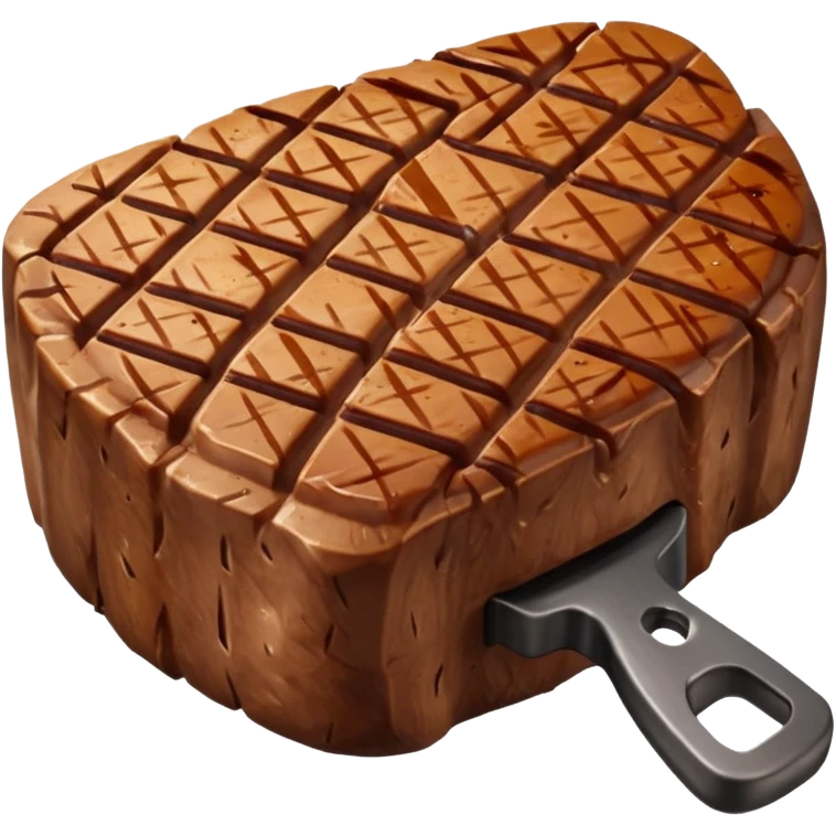 grilled steak object icon, cooked beef steak with grill marks, juicy texture, 3D cartoon, mobile game icon style, centered, clean background, soft shadow, no text, no watermark
 emoji