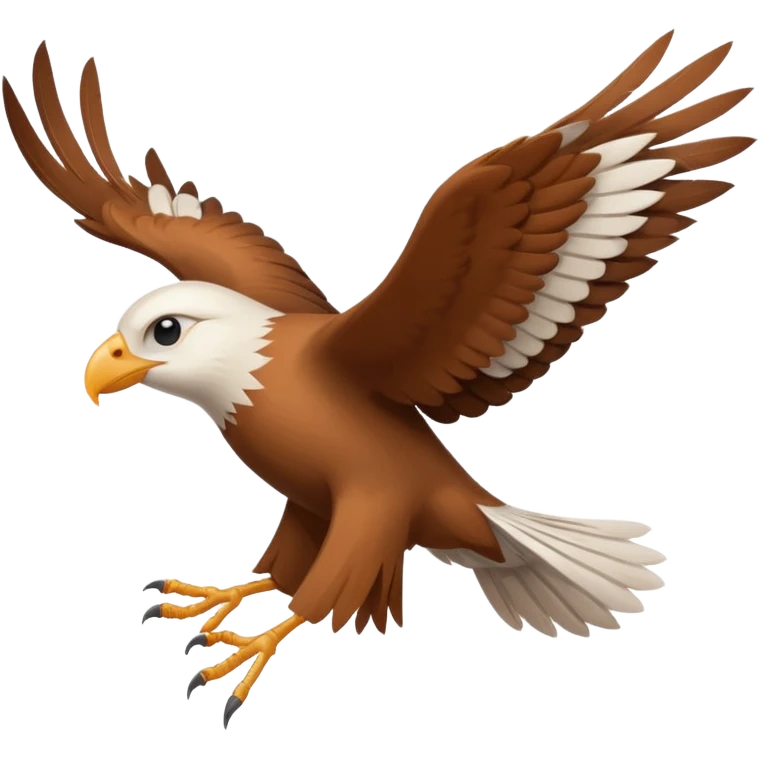 a bird in the wind emoji