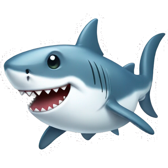 Cute shark emoji